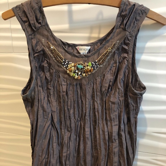 Beaded tank top and jacket by Anne Giorgio - Picture 2 of 6